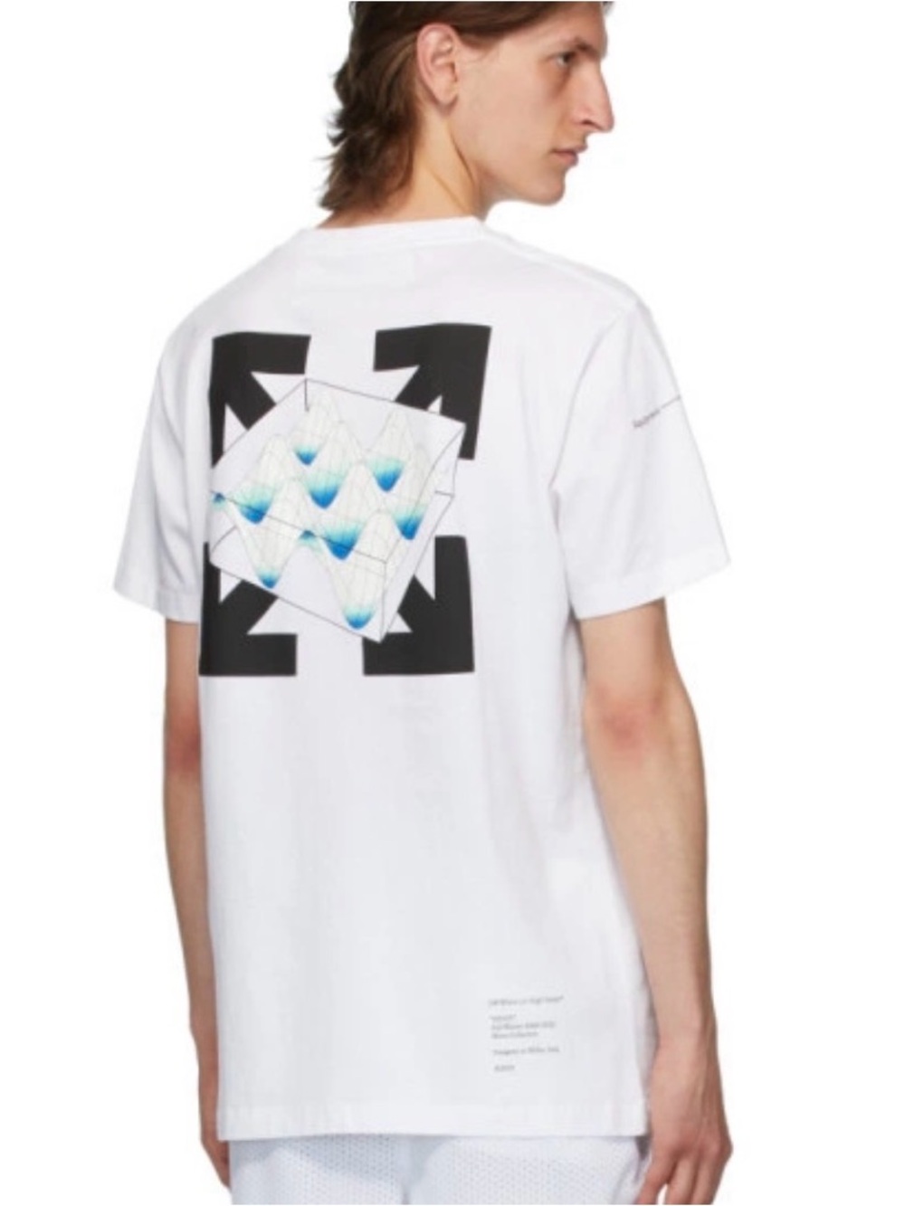 Off-White White Short-Sleeve Graphic Crew Tee